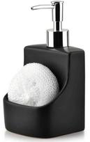 Muilo dozatorius su kempinės dėže keraminis juoda 350 ml