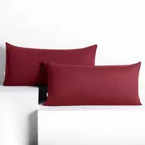 AMBER dekoratyvinis pagalvės užvalkalas, bordo spalvos, klasikinio stiliaus, džersio medžiaga, 40x80 DecoKing