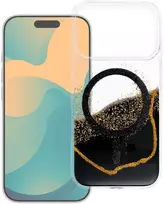 Dėklas Oem Case for iPhone 13 / 14 Golden compatible with MagSafe juodas
