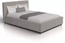Juskys Čiužinys aptrauktas lova Salerno 140x200 cm taupe