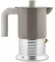 Alessi Vite PM01/3 WG Moka pot, 3 cups - Warm Pilkas