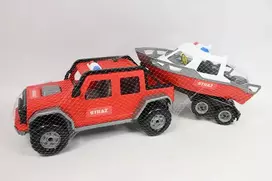 Mk Toys Automobilis su priekaba + valties apsauga 022 40091 02928