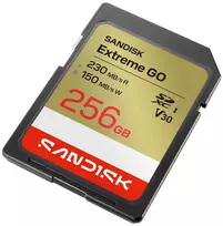 Atminties Kortelė - SanDisk Extreme GO 256GB SDXC UHS-I 230MB/s Skaityti 150MB/s Rašyti