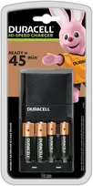 Duracell CEF27 baterijų įkroviklis + 2 x R6/AA 1300 mAh + 2 x R03/AAA 750 mAh