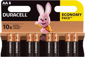 Duracell AA / LR6 šarminės baterijos, 8 vnt.