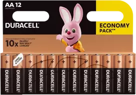 Duracell AA / LR6 šarminės baterijos, 12 vnt.
