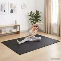 Grindų Kilimai 50 vnt. Juoda 18 m² EVA puta