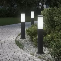 Pakabinamas šviestuvas Šviestuvai su jutikliu, 3 vnt., 50 cm, nerūdijantis plienas, IP44