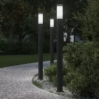 Pakabinamas šviestuvas Šviestuvai stulpeliams, 3 vnt., 110 cm, nerūdijantis plienas, IP44