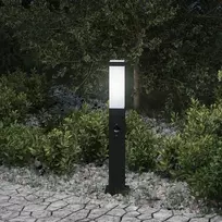 Pakabinamas šviestuvas Apsauginis stulpelis su jutikliu, 50 cm, juodas, IP44