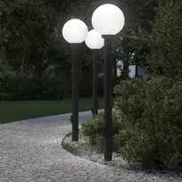 Pakabinamas šviestuvas Šviestuvai su išleidimo anga, 3 vnt., 120 cm, juodi, IP44