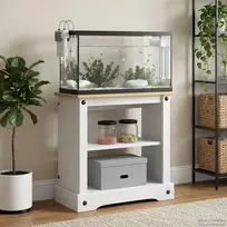 Akvariumo stovas CORONA Balta ir ruda 60,5 x 30 x 60 cm 150 kg
