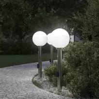 Pakabinamas šviestuvas Šviestuvai su jutikliu ir lizdu, 3 vnt., 80 cm, nerūdijantis plienas, IP44