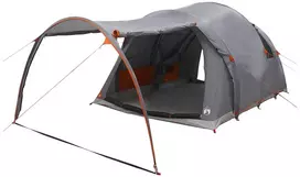 Tunelinė palapinė su stogu Pilka ir oranžinė 370 x 275 x 210 cm