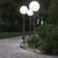 Pakabinamas šviestuvas Apšvietimo stulpeliai su jutikliu ir lizdu, 3 vnt., 120 cm, nerūdijantis plienas, IP44
