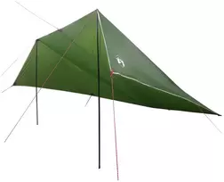 Transporto priemonės tentas su stogu Žalia 518 x 580 x 215 cm