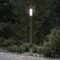 Pakabinamas šviestuvas Apsauginis šviestuvas su jutikliu ir lizdu, 110 cm, nerūdijantis plienas, IP44