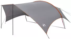 Kempingo tentas, atsparus vandeniui Pilka ir oranžinė