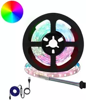 LED juosta 12 vnt. Juoda ir permatoma Varis ir plastikas