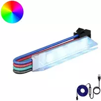 LED juosta 12 vnt. Juoda ir Balta Varis ir plastikas