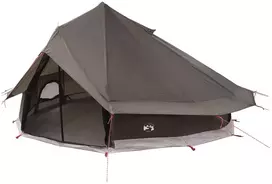 Tipi palapinė su stogu Ruda Pilka 700 x 700 x 395 cm