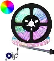 LED juosta 12 vnt. Juoda ir permatoma Varis ir plastikas