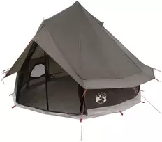 Tipi palapinė 4 asmeniui Ruda Pilka Poliesteris ir plienas