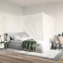 Uodų tinklas lovai 3 vnt. 156 mesh Balta 220 x 150 x 180 cm