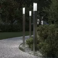 Pakabinamas šviestuvas Šviestuvai su jutikliu, 3 vnt., 110 cm, nerūdijantis plienas, IP44