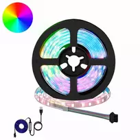 LED juosta 12 vnt. Juoda ir permatoma Varis ir plastikas