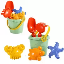 Hemar Sea Sand Set Bucket Molds Shovel Rake 6 pcs.