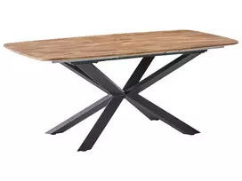 Išskleidžiamas valgomojo stalas GAIRDNER rudas 140/180 cm 90 cm