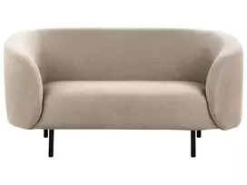 Dvivietė sofa LOEN, smėlio ir pilkos spalvos