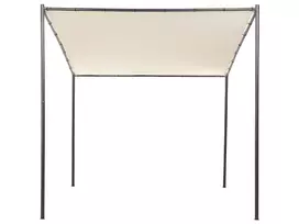 Sodo paviljonas VIMINO metalinis 282 cm 294 cm smėlio spalvos