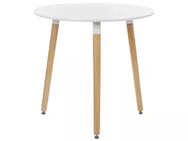 Valgomojo stalas BOMA baltas 80 cm