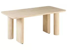 Valgomojo stalas BARROY travertino efektas 180 cm 90 cm