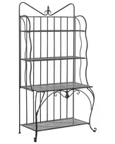 PAVONA metalinė lentyna 170 cm 94 cm juoda
