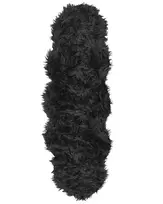 Dirbtinio kailio kilimas MAMUNGARI juodas 60 x 180 cm