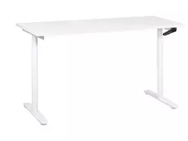 Rankiniu būdu reguliuojamas rašomasis stalas DESTINAS baltas 160 cm 72 cm