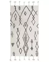 Kilimas KEBIR kreminės spalvos 80 x 150 cm medvilninis
