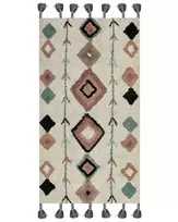 Kilimėlis ESKISEHIR smėlio spalvos 80 x 150 cm medvilninis