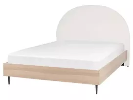 Lova MILLAY 160 x 200 cm pieno baltumo