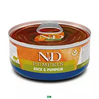 N&D Pumpkin Cat Wet Duck&Pumpkin konservuotas pašaras katėms, antiena; 70g