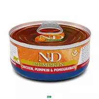 N&D Pumpkin Cat Wet Chicken Pumpkin&Pomegranate konservuotas pašaras katėms, vištiena; 70g