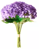 Dirbtinių gėlių puokštė PERNES 50 cm violetinė
