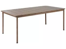 Sodo stalas FLAVIA 185 cm 96 cm metalinis rudas