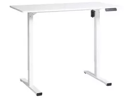 Elektriškai reguliuojamas stalas TAVARES, baltas, 120 cm x 60 cm