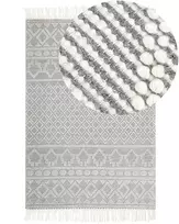 Kilimas SOLHAN pilkas smėlio spalvos 160 x 230 cm vilnos