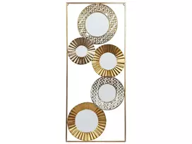 Sienos dekoracija MAICOBA metalinė 90 cm auksinė