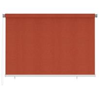 vidaXL Lauko roletas, 225 (plotis) x 140 (aukštis) cm, terakotos spalvos, HDPE